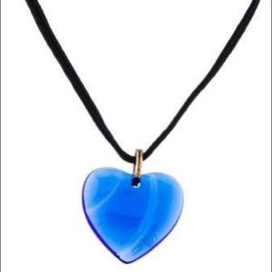 Baccarat Cobalt Blue Heart Choker